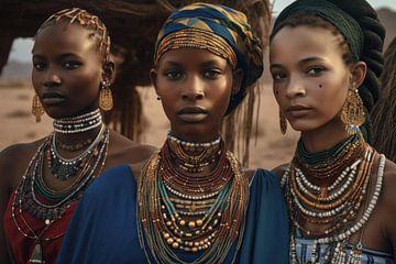 Portretten uit Afrika van Carla Van Iersel