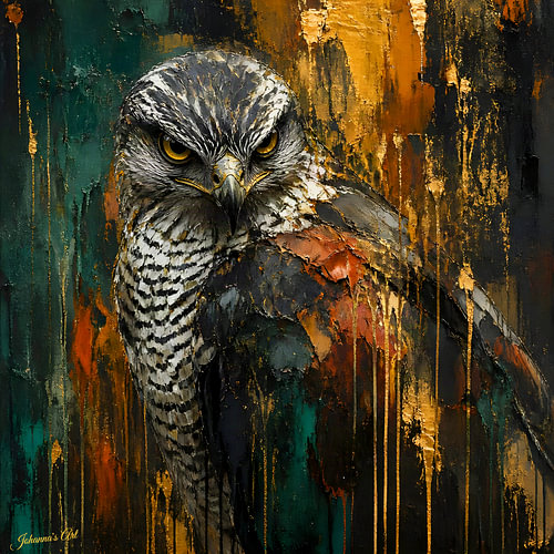 Primal – Expressionist Wildlife - Northern Goshawk