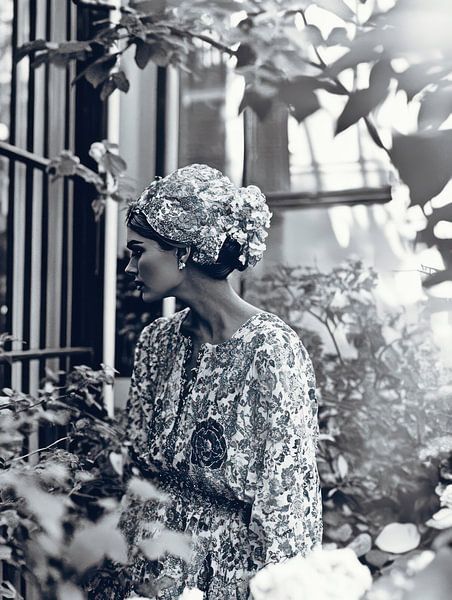 model in paris in schwarz und weiß von Franka Poulain