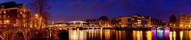 Panorama Skinny Bridge in Amsterdam by Anton de Zeeuw