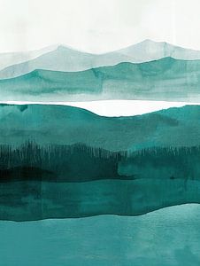 Landschaft Skandinavische minimalistische Arbeit