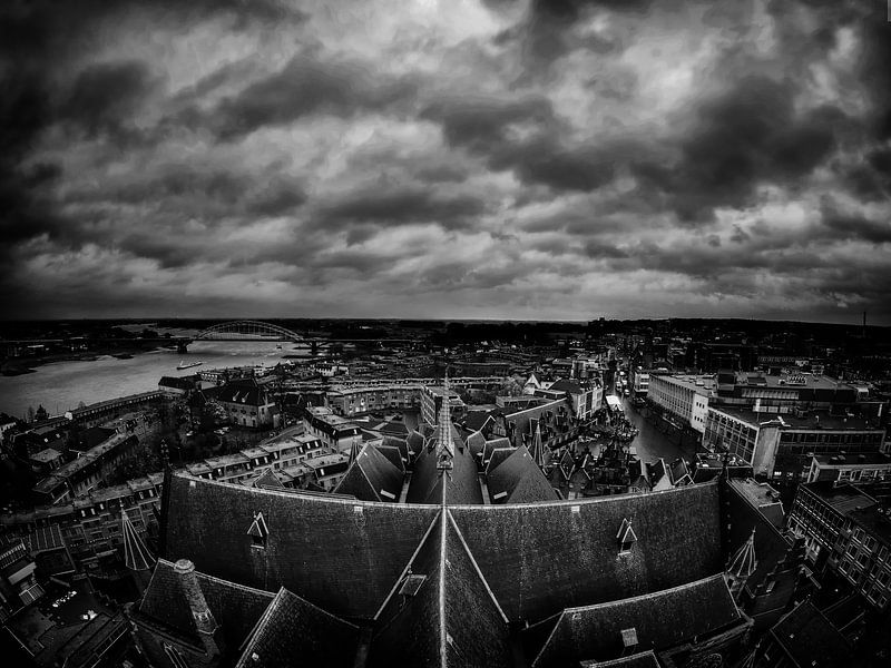 Dark clouds over Nijmegen van Lex Schulte