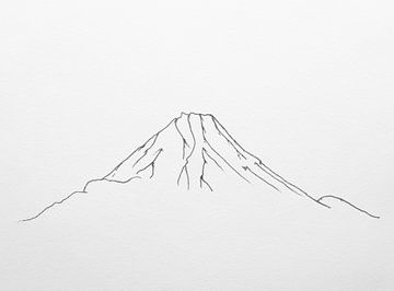 Mount Fuji by beangrphx Illustration and paintings