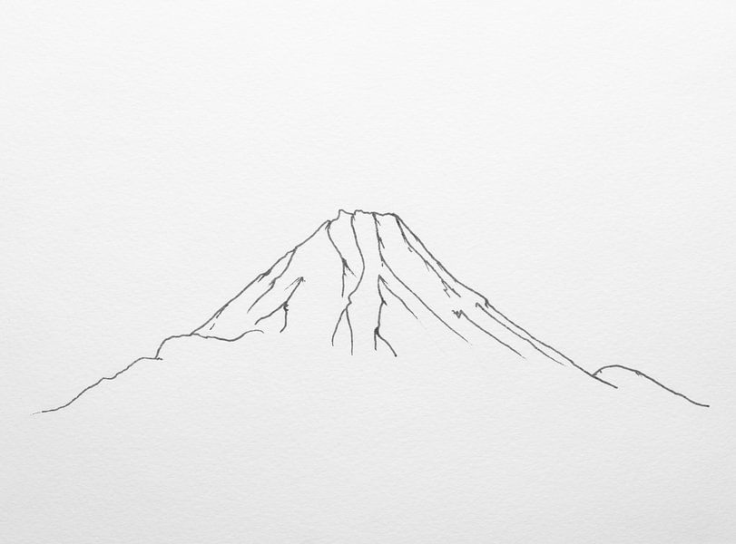 De berg Fuji van beangrphx Illustration and paintings
