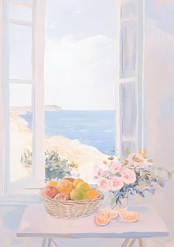 Geïnspireerd door Matisse - Open Raam Wit