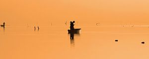 Boot bei Sonnenaufgang von Antwan Janssen