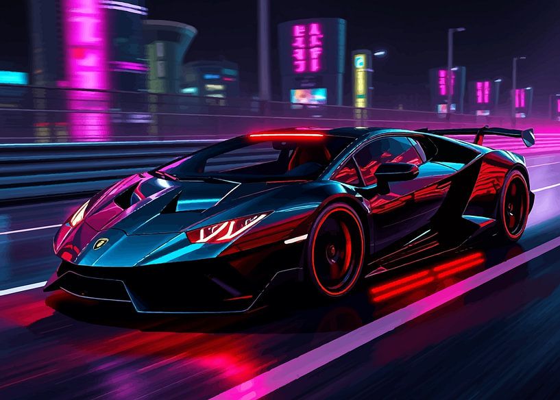 Lamborghini Sesto Elemento Neon 9 by MIROKKU