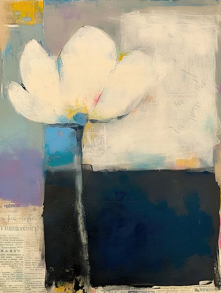 Moderne Blumen von Abstraktes Gemälde