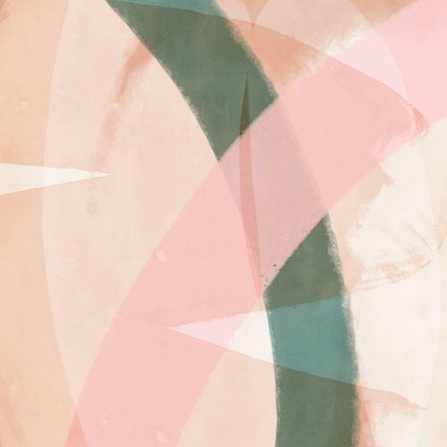 Romantisch abstract in pastelkleuren