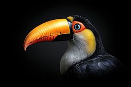 Vibrant Toucan portrait by Beeld Creaties Ed Steenhoek | Photography and Artificial Images