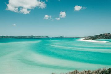 Fantastisch uitzicht over Whitehaven in Australië van Reis Genie