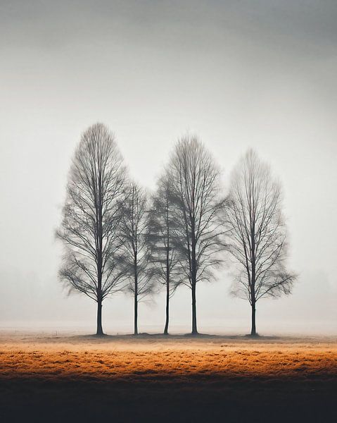 Deutsche Herbstlandschaft von fernlichtsicht