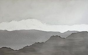 Abstrakte Landschaft in Grauschichten