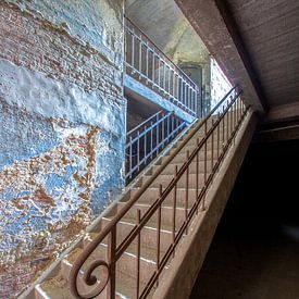 Cage d'escalier à Tuchthuis Vilvoorde Urbex sur shoott photography