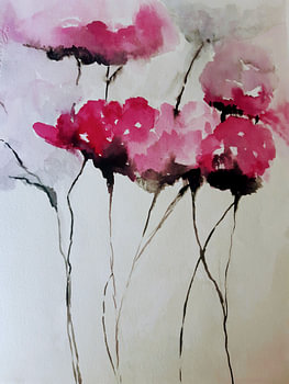 Bloemen rose.