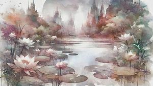 Traum Landschaft - Moderner Natur Expressionist