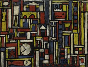 Joaquín Torres García - Fünftoniges Konstruktives (1943)