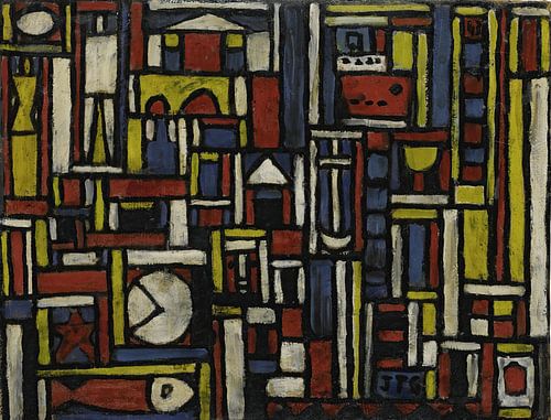 Joaquín Torres García - Fünftoniges Konstruktives (1943)