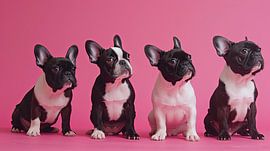 Gruppenfoto Französische Bulldogge