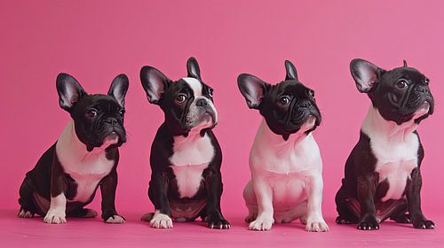 Gruppenfoto Französische Bulldogge