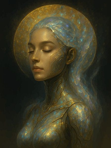Neo-Mystische Göttin - Holografische Vision von coretan tangan