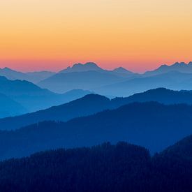 Beautiful layering of the Austrian alps - 1 by Sander Grefte