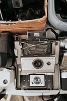 Appareil photo vintage | polaroid | appareil photo | marché | rétro