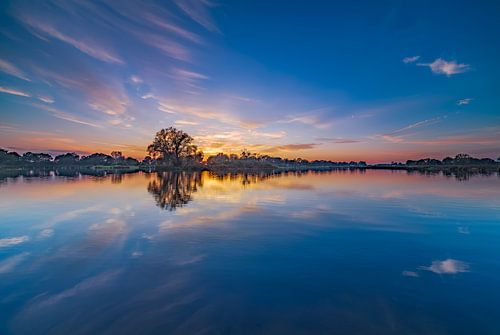 Zonsondergang natuurgebied Dakhorst