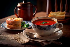 Warme Tomatensuppe