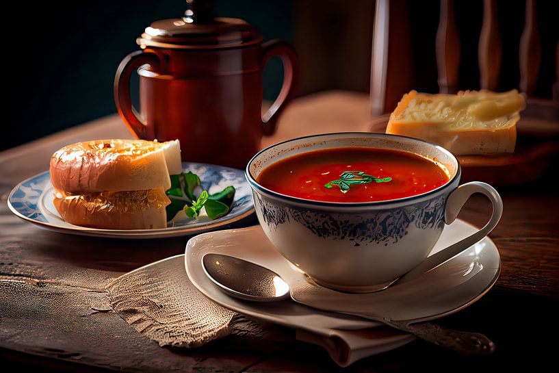 Warm tomato soup by Maarten Knops