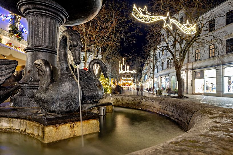 De kerstmarkt van Weimar van Roland Brack
