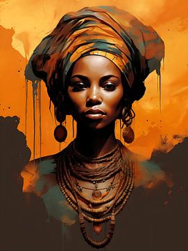 Afrikaanse vrouw sur PixelPrestige