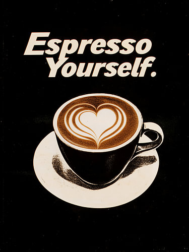 Espresso yourself, coffee illustration