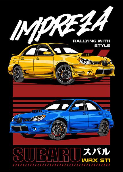 Subaru Impreza WRX STI JDM Car by Adam Khabibi
