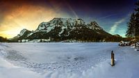 Hintersee mit Gebirge von Frank Herrmann Miniaturansicht