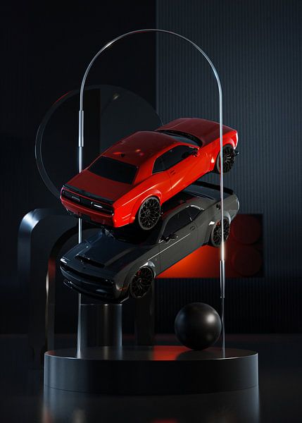 Dodge Doppelbelichtung Miniatur von John Dan