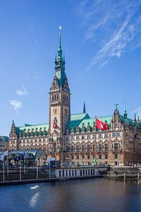 Hôtel de ville de Hambourg, Hambourg, Allemagne