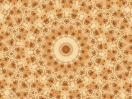 Mandala beige (rétro) sur Caroline Lichthart