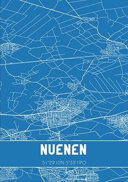 Blueprint | Map | Nuenen (North Brabant) by Rezona