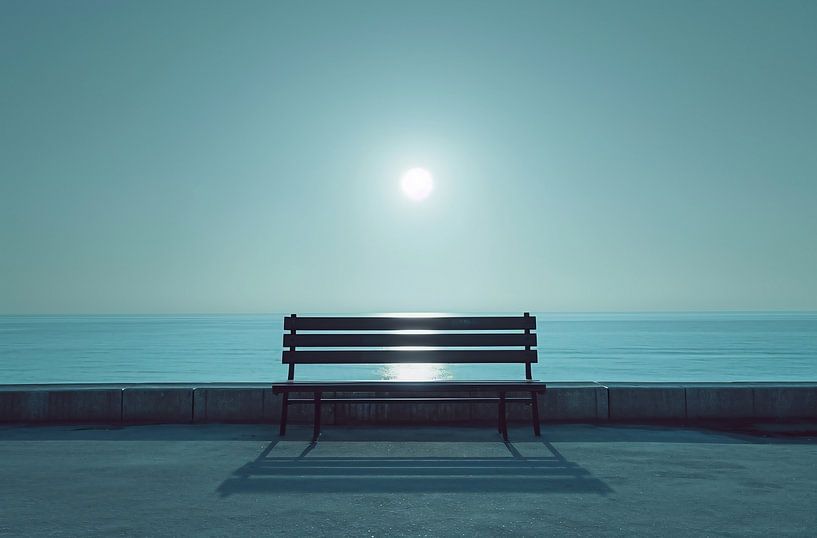 Bank am Meer von fernlichtsicht