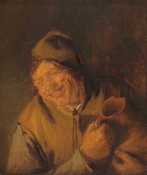 The Merry Peasant, Adriaen van Ostade by Masterful Masters