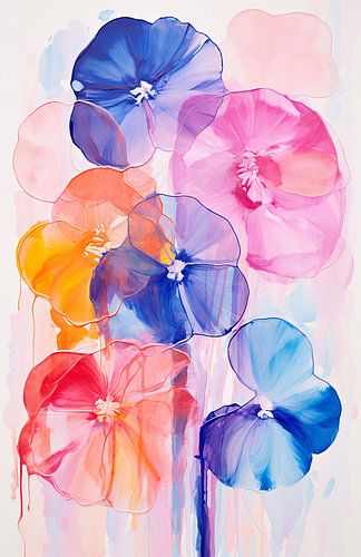 abstrakter Blumentanz