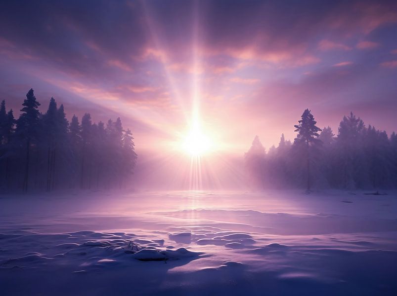 Winterzauber von fernlichtsicht