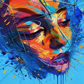 Calme bleu — Une expression douce et profonde sur ART AKON