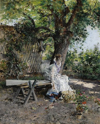Giovanni Boldini - In the garden (1874)