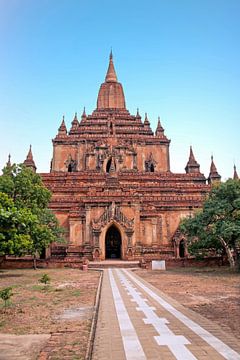 Der Sulamani-Tempel ist ein buddhistischer Tempel in dem Dorf Minnanthu (südwestlich von Bagan) in M von Eye on You