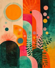 Verrassend en kleurrijk, modern en abstract van Studio Allee