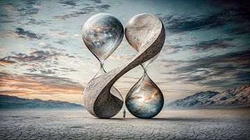 Eeuwigheid in balans van Klaus Tesching - Art-AI