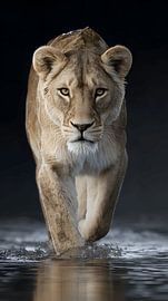 Löwe Schwarz von MNS Designs