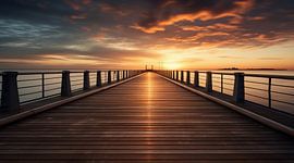 Golden hour on the pier